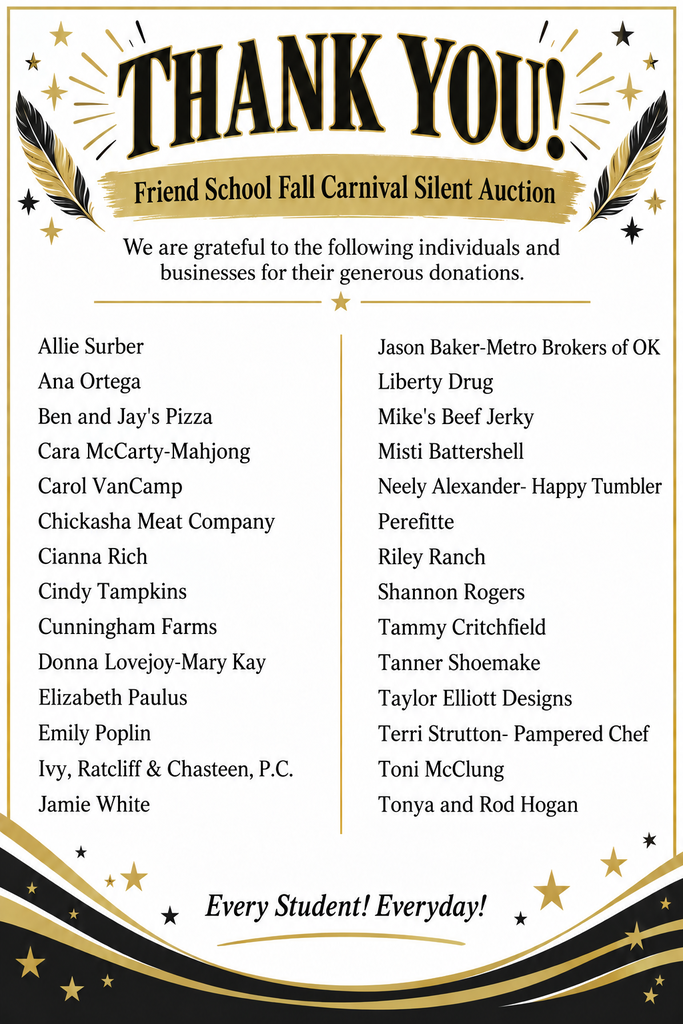 Thank you donors!