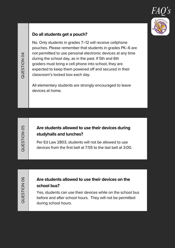 Cell Phone FAQ's