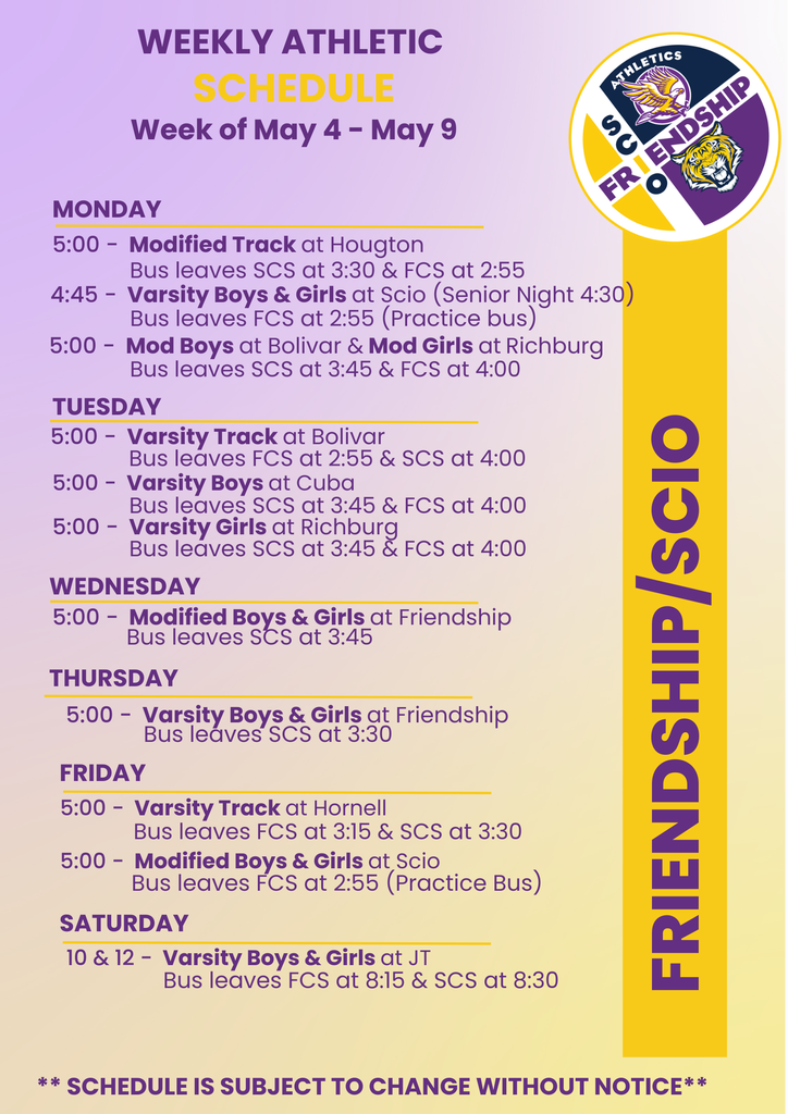 Weekly athletic 5.4.26-5.9.26