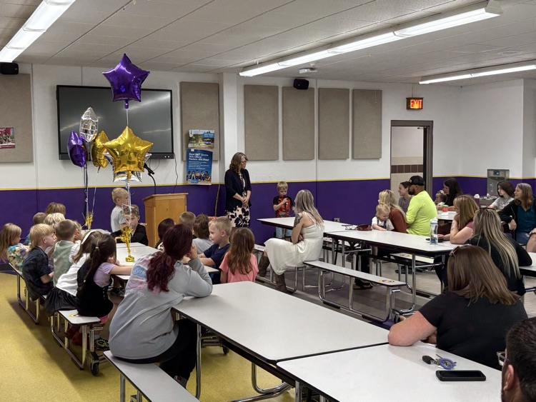student being recognized 