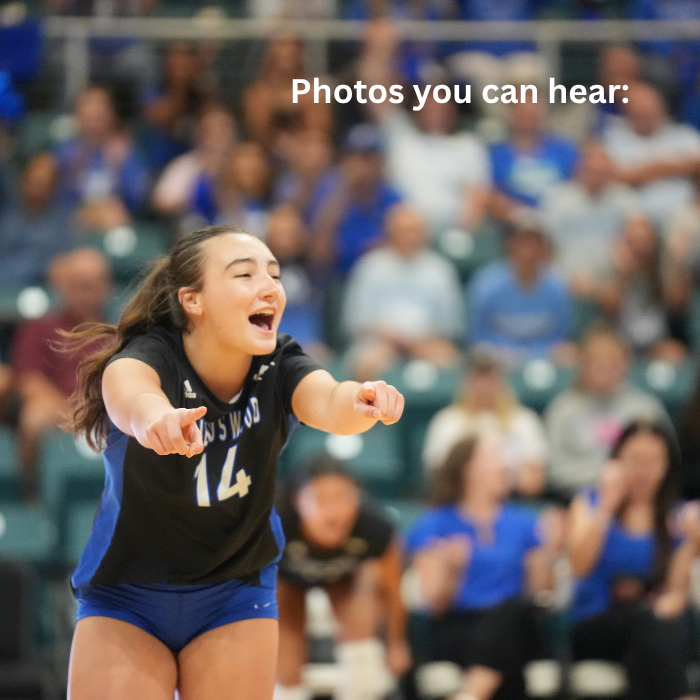 volleyball player cheering