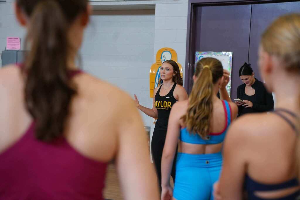 dance teacher with dancers