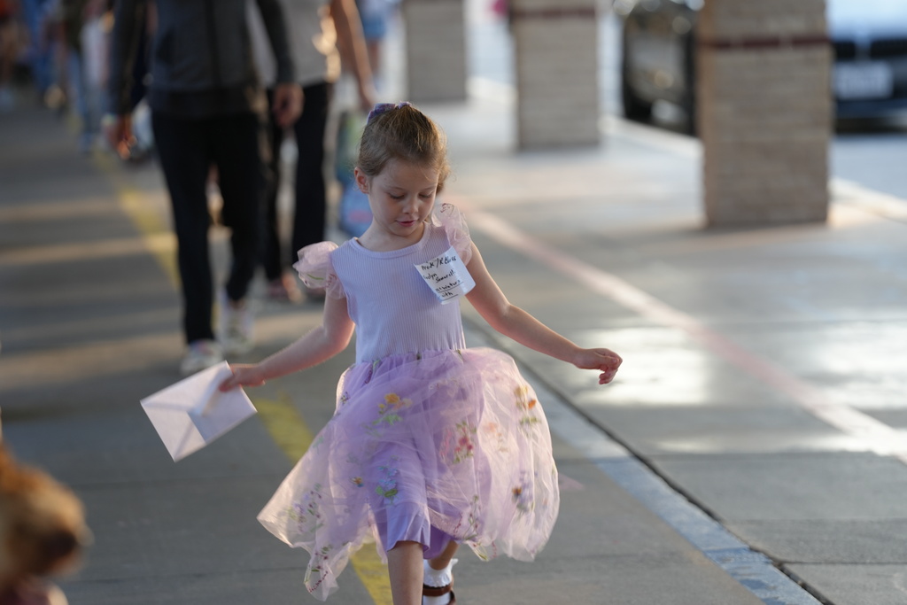 student skipping