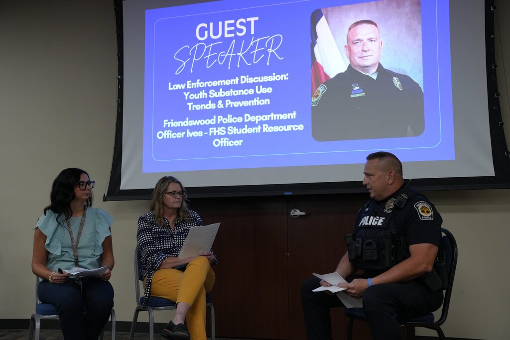 officer talking