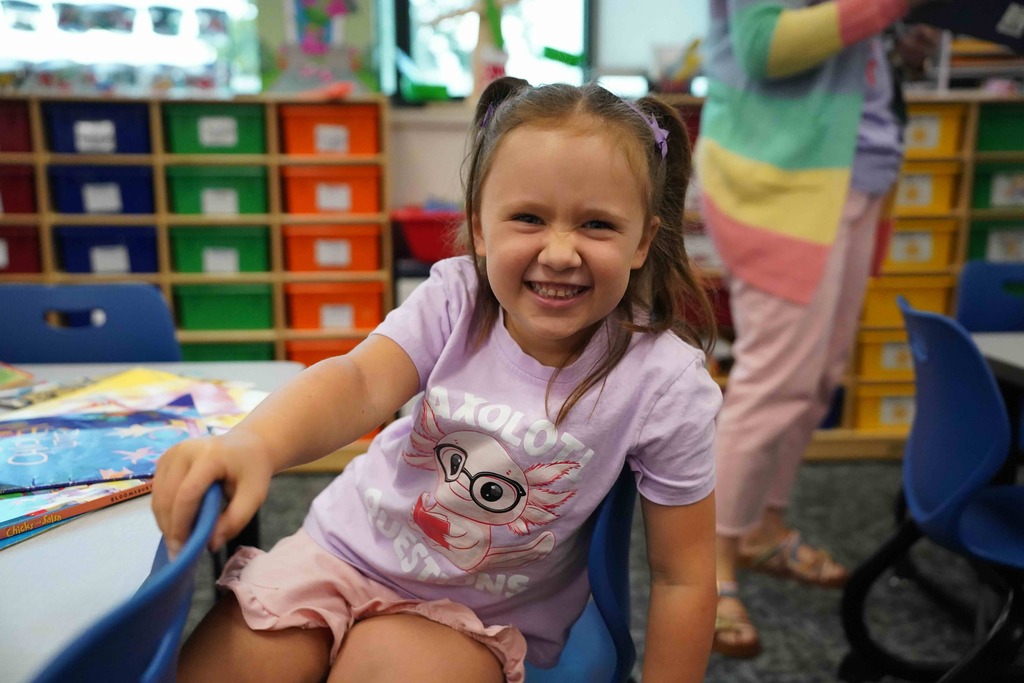 girl smiling