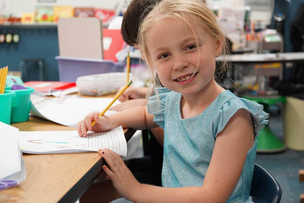 student smiling