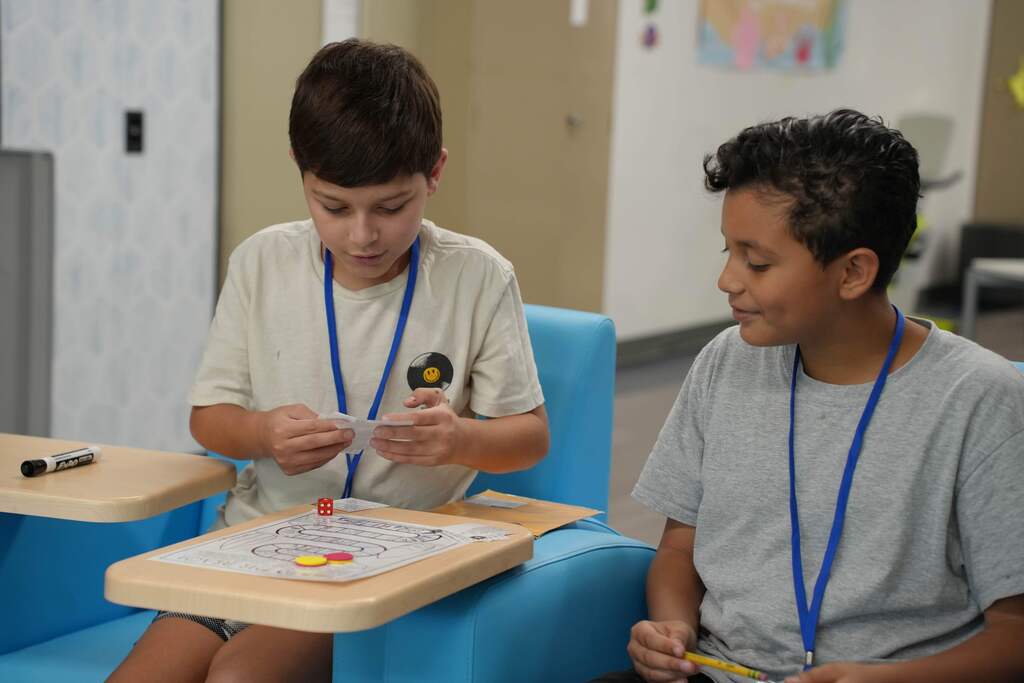 students working together