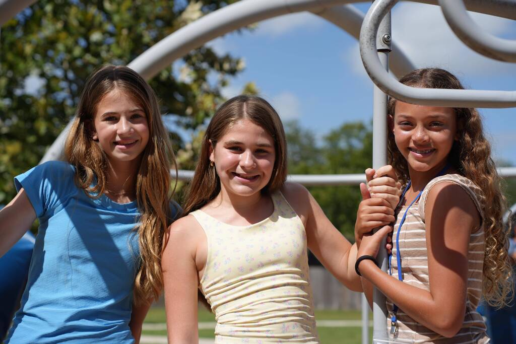 students outside