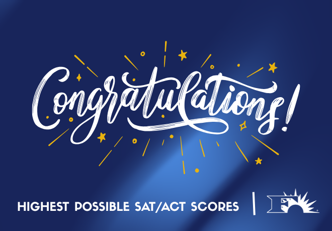 Congratulations ACT SAT score