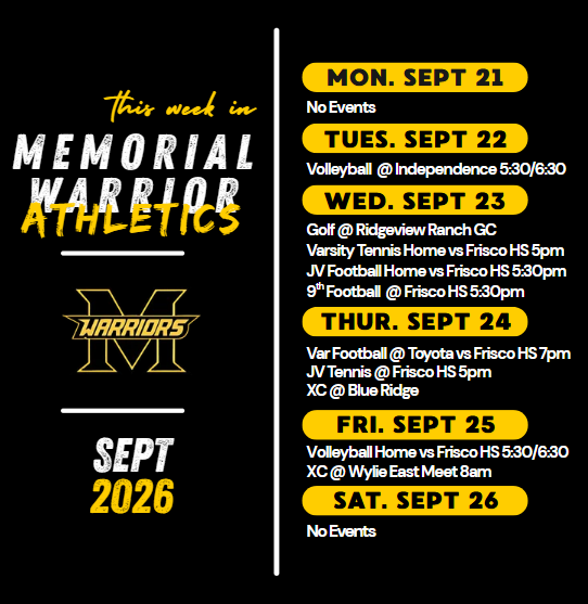 Warrior Sports Schedule