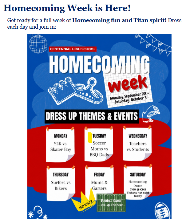 Homecoming Themes!