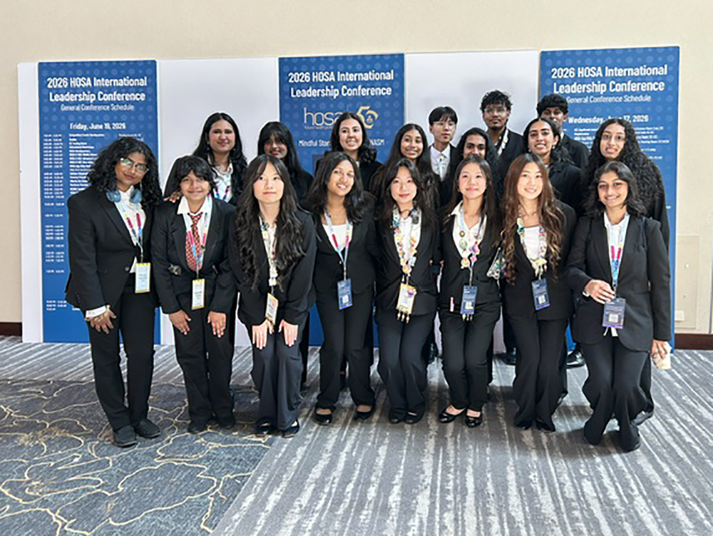 Students gathered for a photo at the HOSA national conference