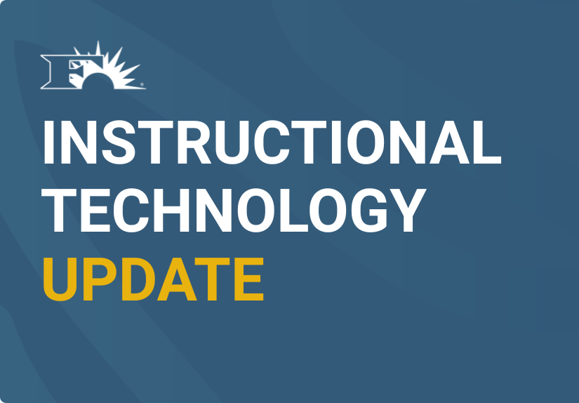 Instructional technology update graphic