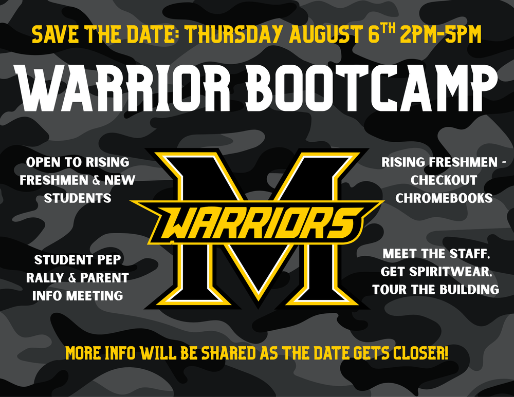 Flyer for New Student Bootcamp
