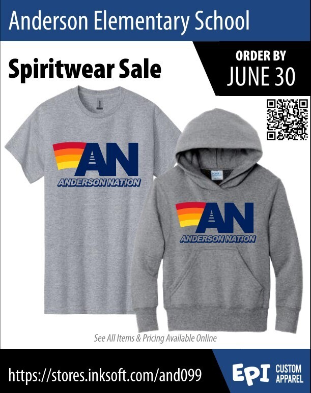 Spiritwear shirts for the 26-27 school year