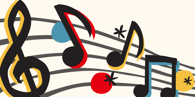Music notes illustration