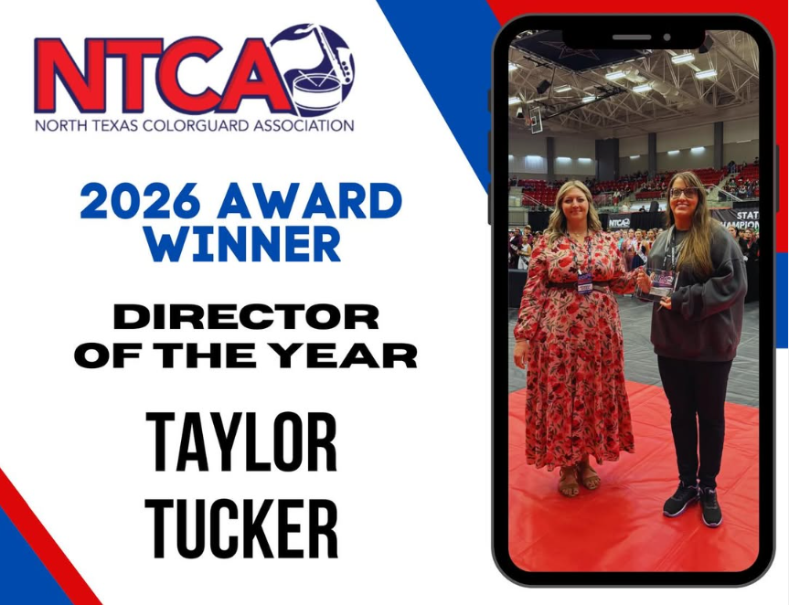 Taylor Tucker receiving an award