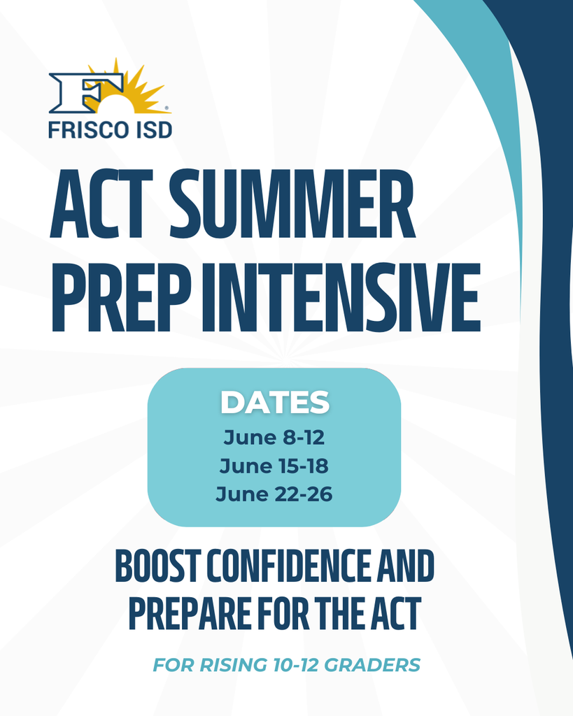ACT Summer Prep Intensive Flyer