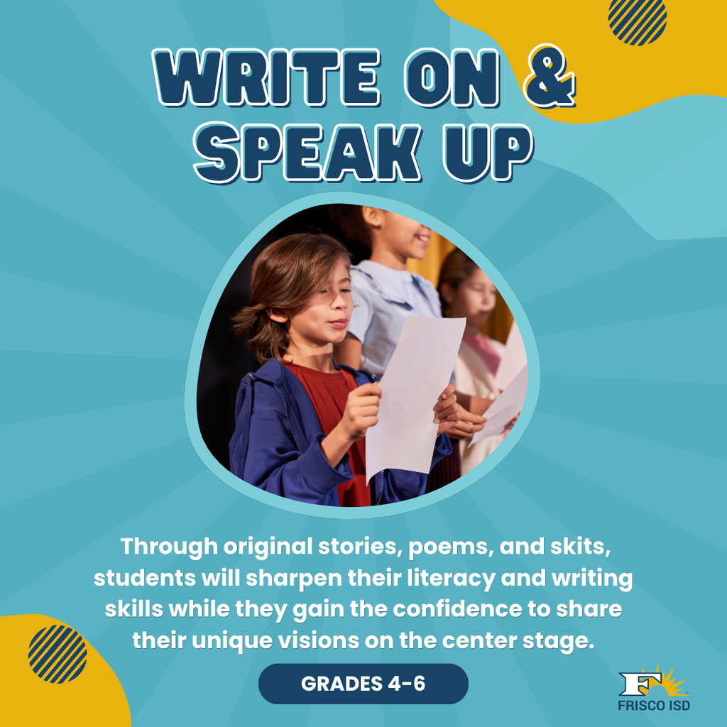 write on and speak up