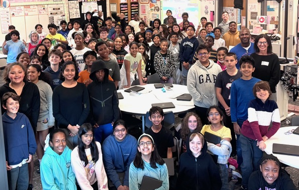Corbell students who competed as part of KG’s Kids Hall of Fame Comprehension Challenge