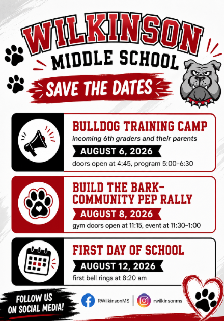 Save the date for Wilkinson August Events