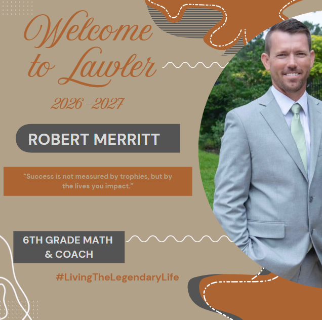 New Hire Post to welcome math teacher and coach, Robert Merritt