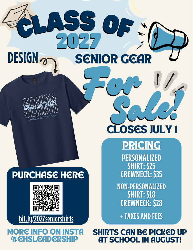 Senior Shirt Order Info