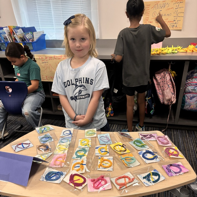 Second graders presenting projects at an economics fair.