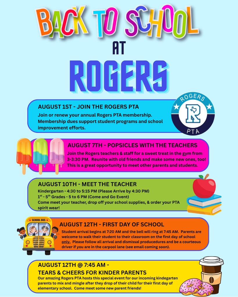 Rogers Back to School Events 26-27