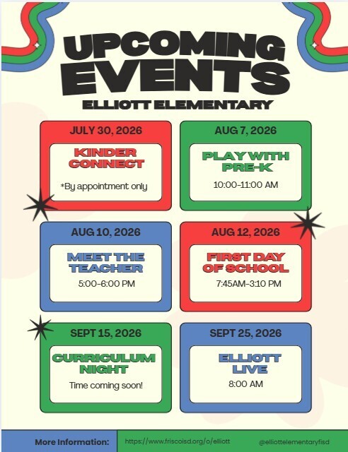 Upcoming Events Flyer