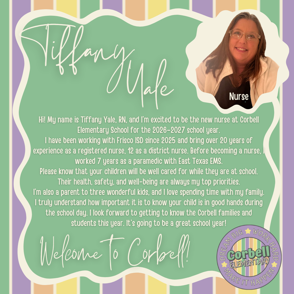 Meet our new nurse, Tiffany Yale!