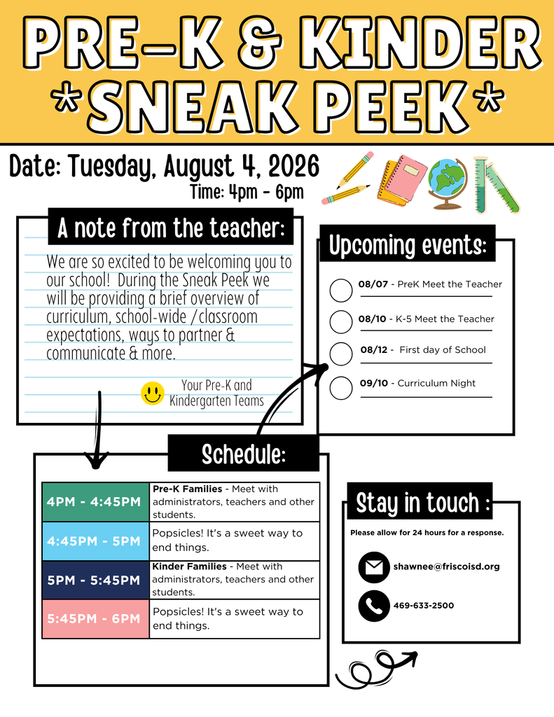 PreK & Kinder Sneak Peek!