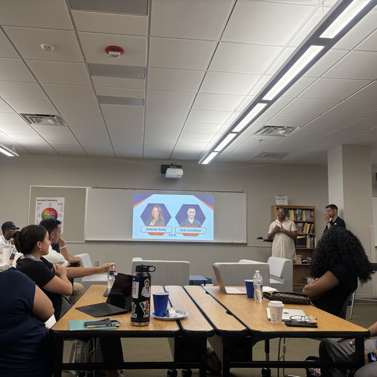 No better way to kick off the day with our new teachers than introducing them to Mrs. Sully.