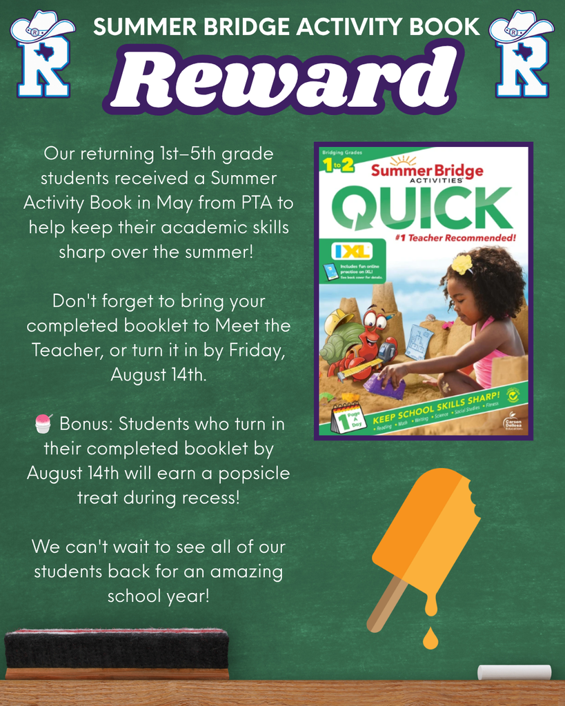 Summer Bridge Activity Book Reward Reminder