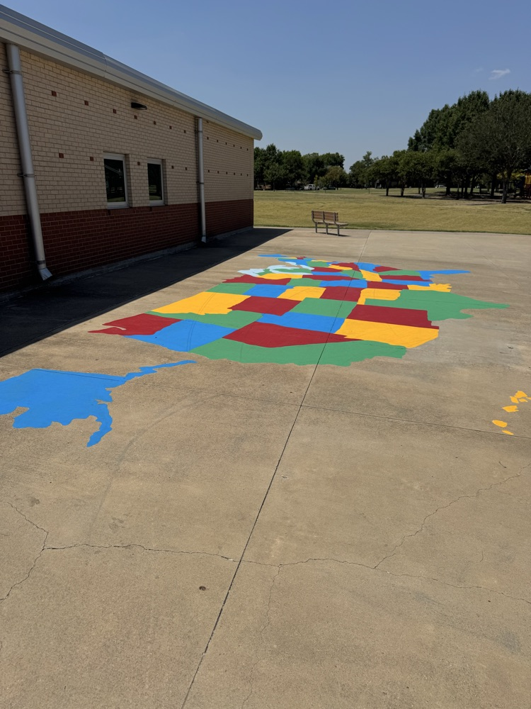 showcase Curtsinger Elementary’s updated recess areas, including colorful activity courts, basketball goals, and a painted Buddy Bench made possible through the support of Curtsinger PTA families.