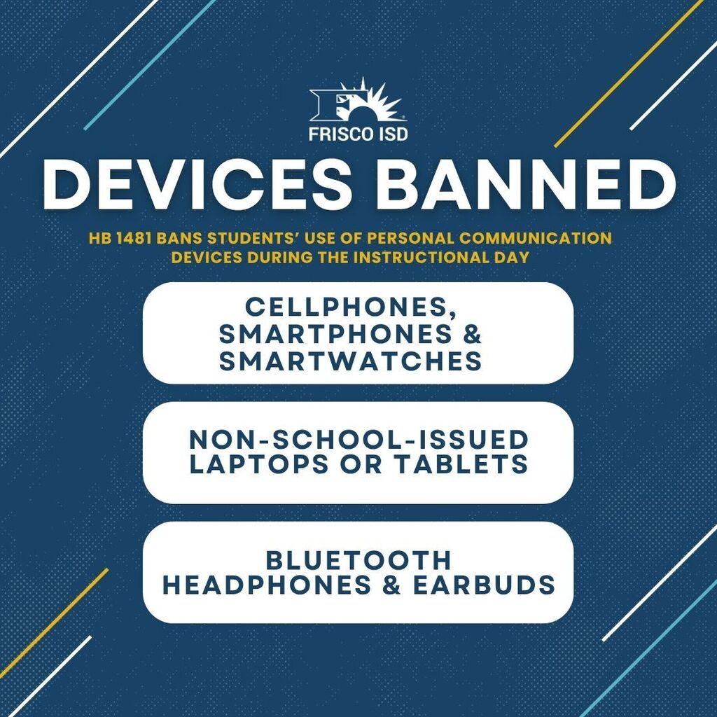 A list of banned devices from HB 1481.