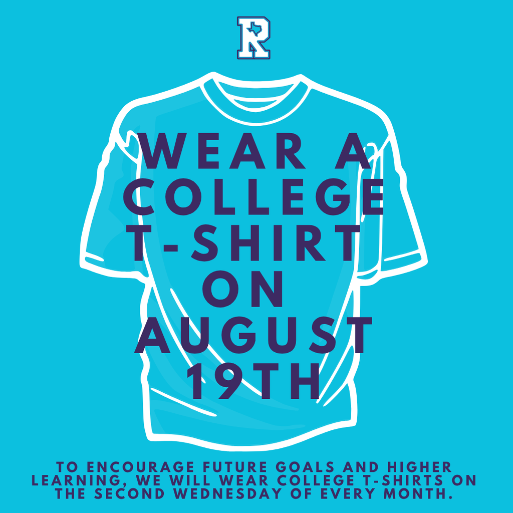 College Tshirt Day - August 19th