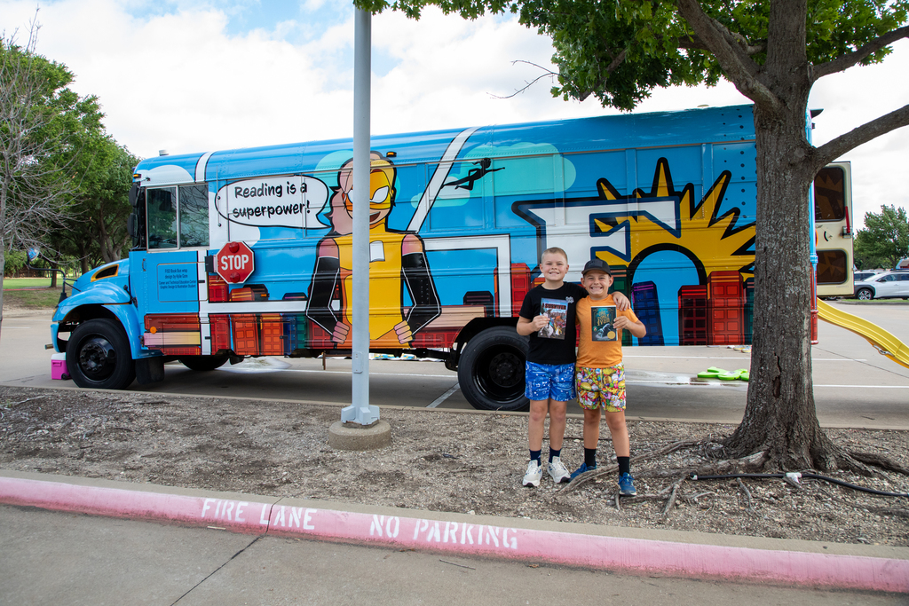 The Book Bus' first-ever stop was at Frisco Commons Park in June.