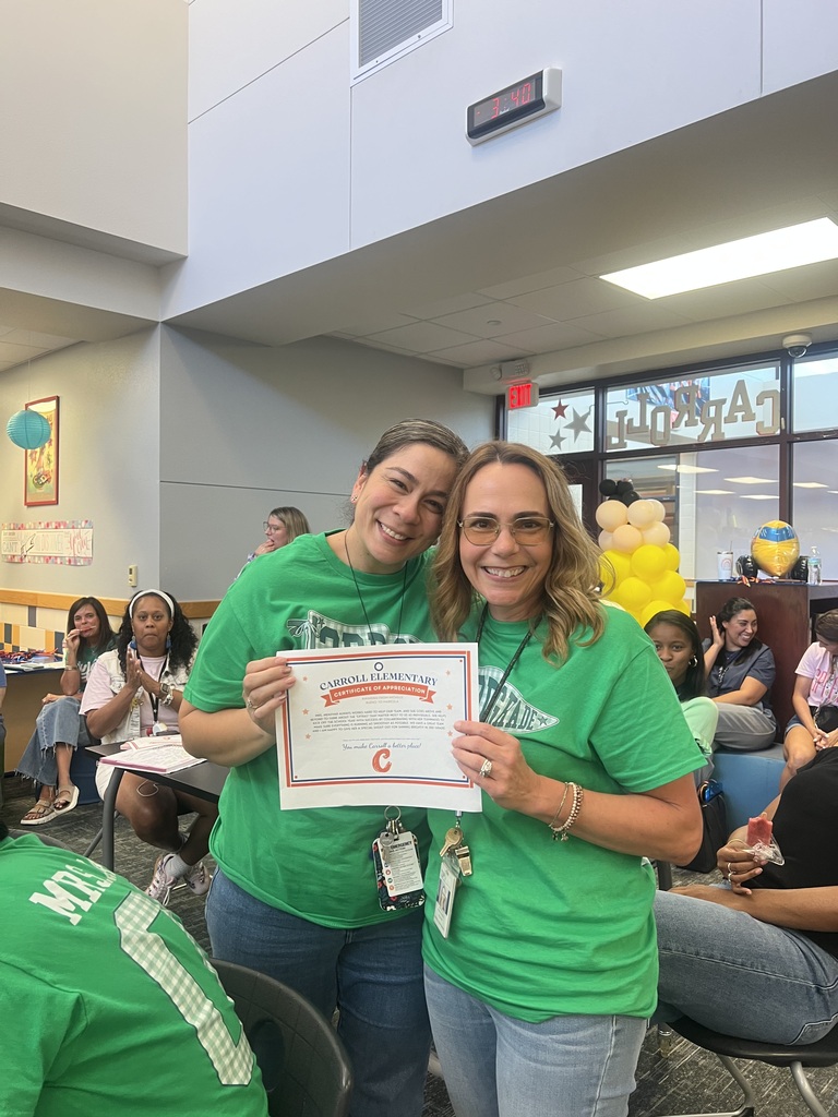 The Carroll staff had a great time celebrating each other at our first staff meeting 