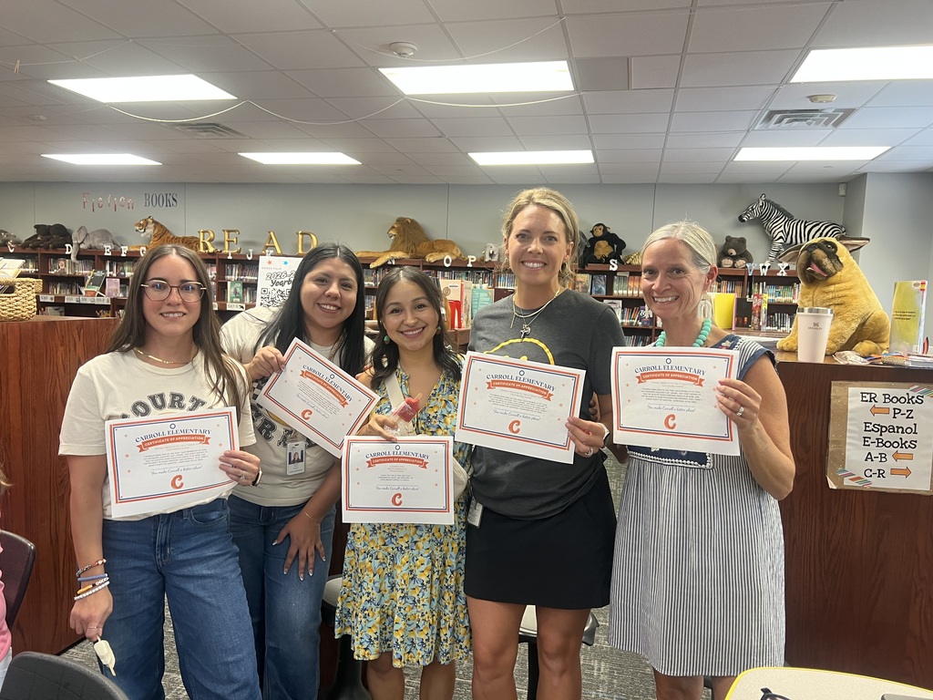 The Carroll Staff had a great time celebrating each other at our first staff meeting