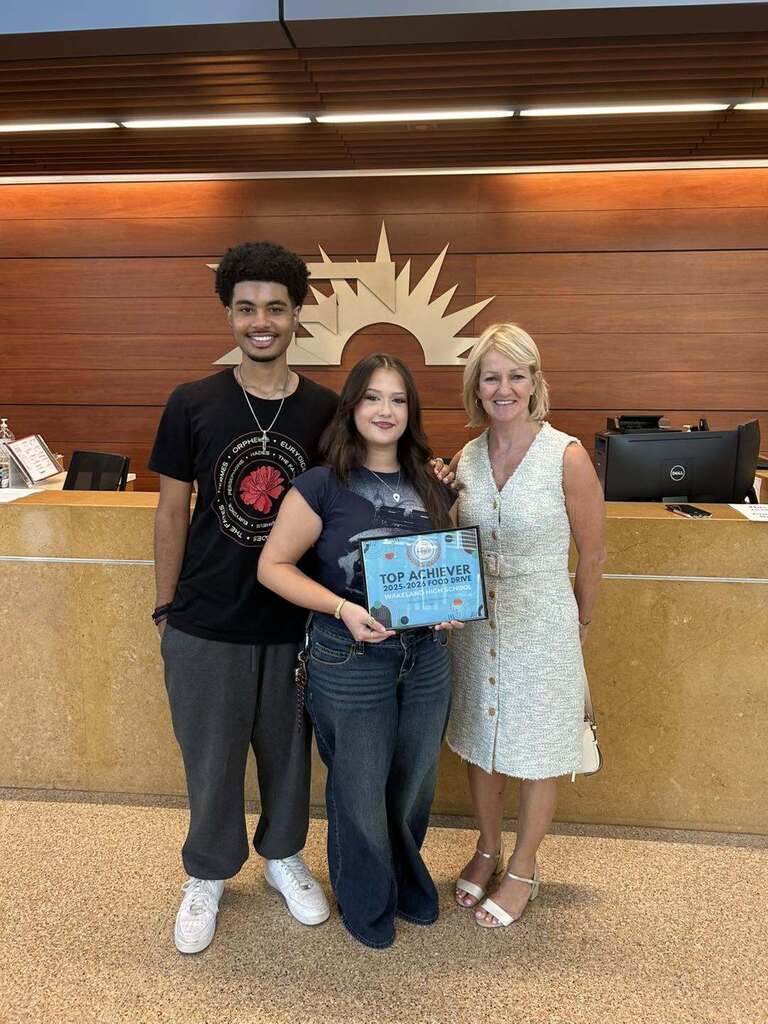 Wakeland donated 7,050 pounds of food to Frisco Family Services in 2025-26.