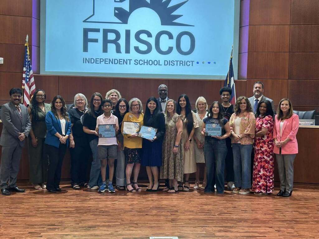 Schools with top donations to Frisco Family Services were recognized at the August Board meeting.