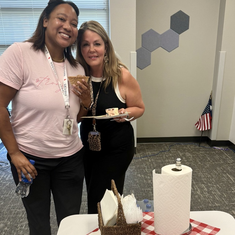 Celebrating with sundaes!