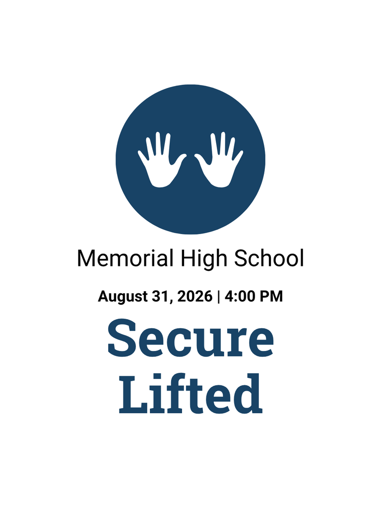Memorial High School is no longer on secure.