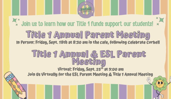 Title 1 Annual Parent Meeting
