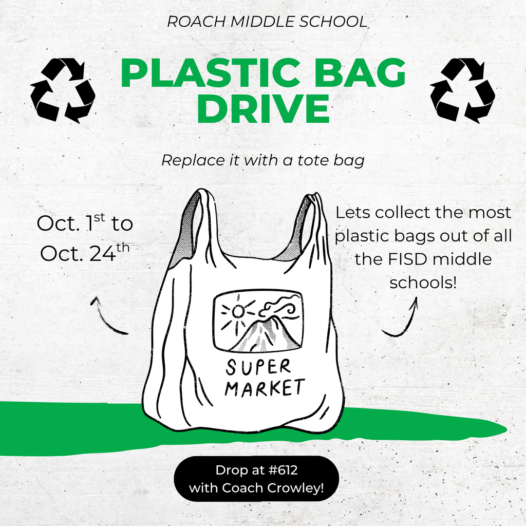 Plastic Bag Drive Flyer - October 1st - October 24th!
