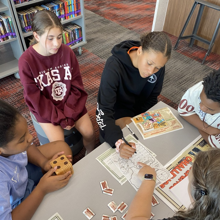 7th grade came to the library to learn all about the Spanish missions in Texas. 