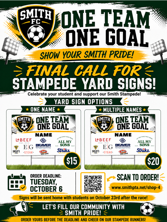Stampede Yard Signs Flyer