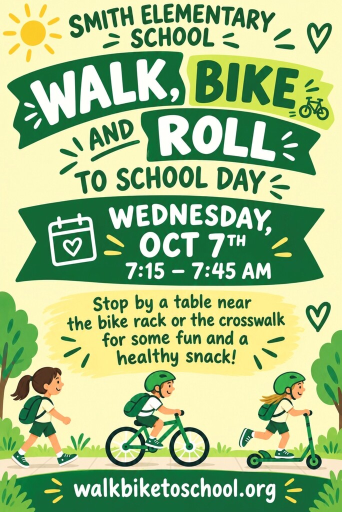 walk & roll to school day flyer