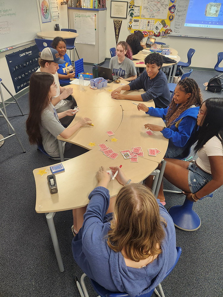 Frisco High AVID students